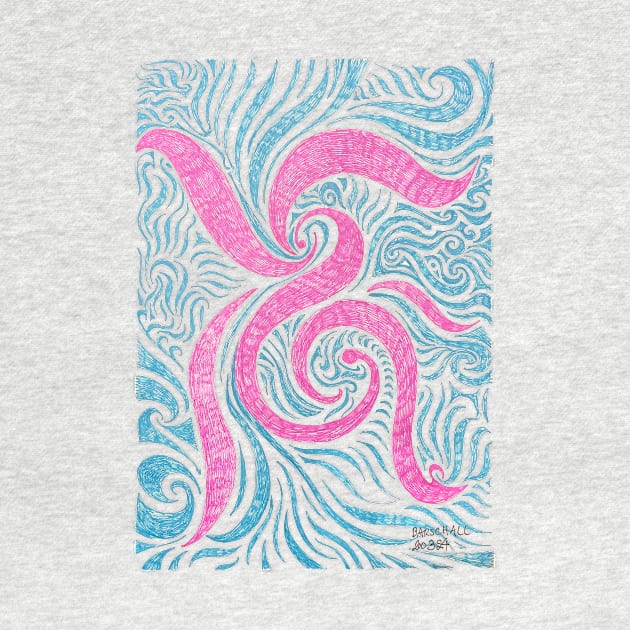 Psychedelic monogram by Barschall